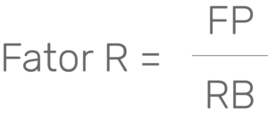 Fórmula do cálculo do Fator R