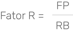 Fórmula do cálculo do Fator R